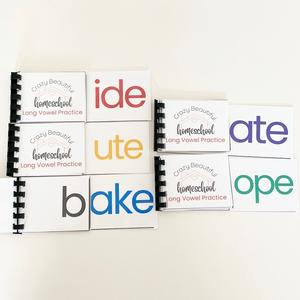 Long vowel flip books