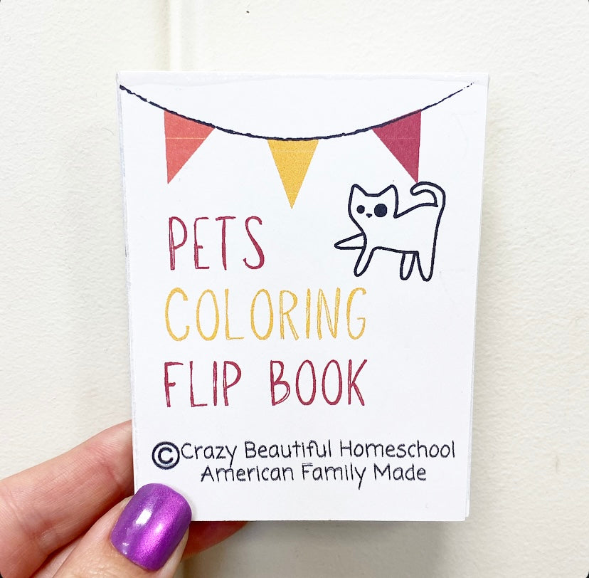 Pet Mini coloring flipbook