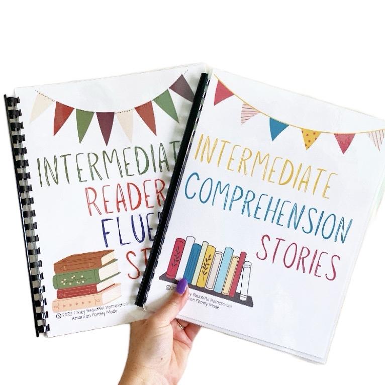 Intermediate BUNDLE. Intermediate fluency and intermediate comprehension bundle of both books. For 3rd and 4th grade Reading Materials Learning Materials